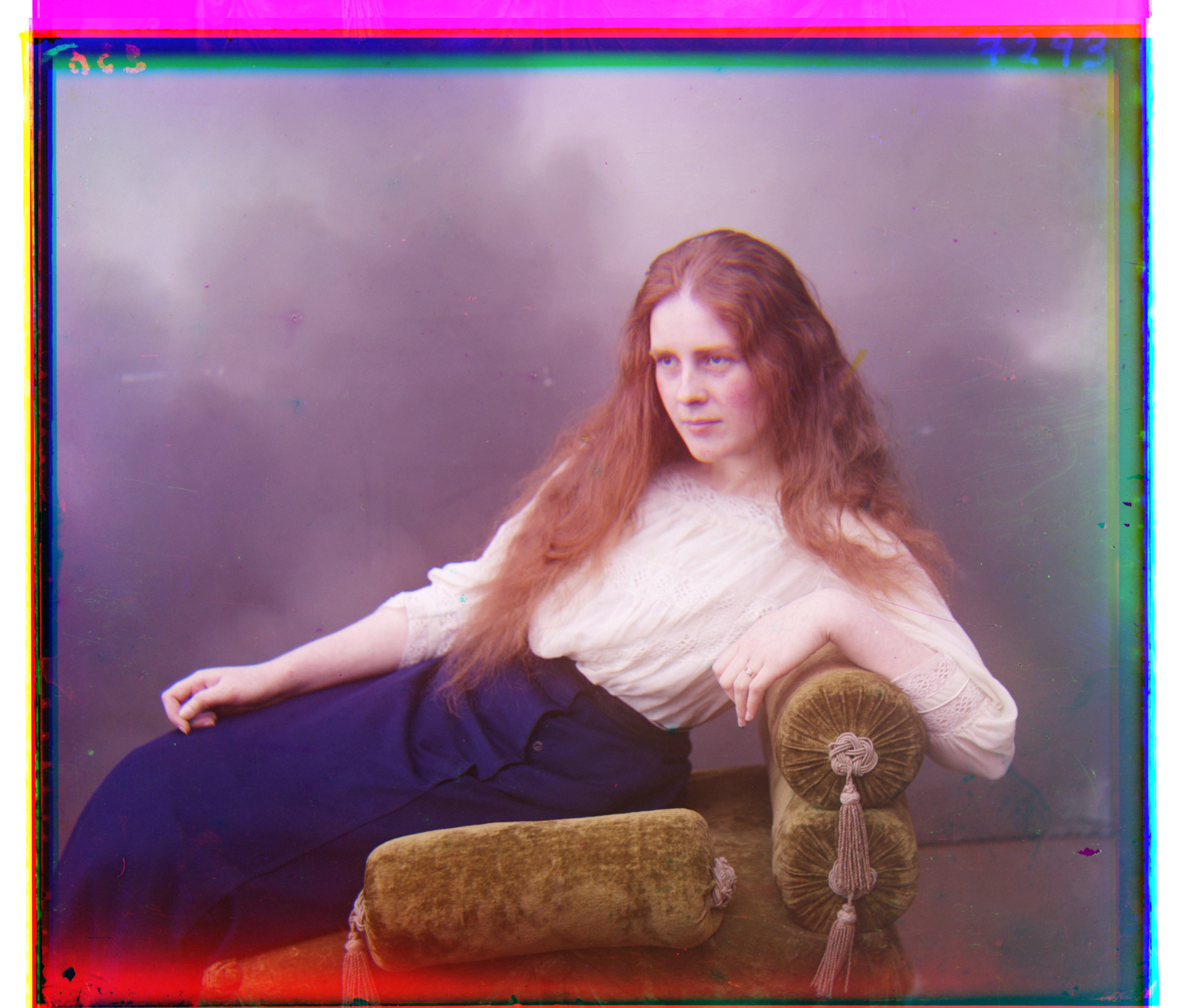 Glass Plate Image - Lady